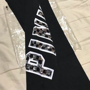 Victoria’s Secret pink sequins leggings